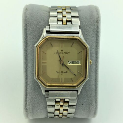 Vintage Hamilton Swiss Sea Hawk 30 Day/Date 1J Unadj Mens