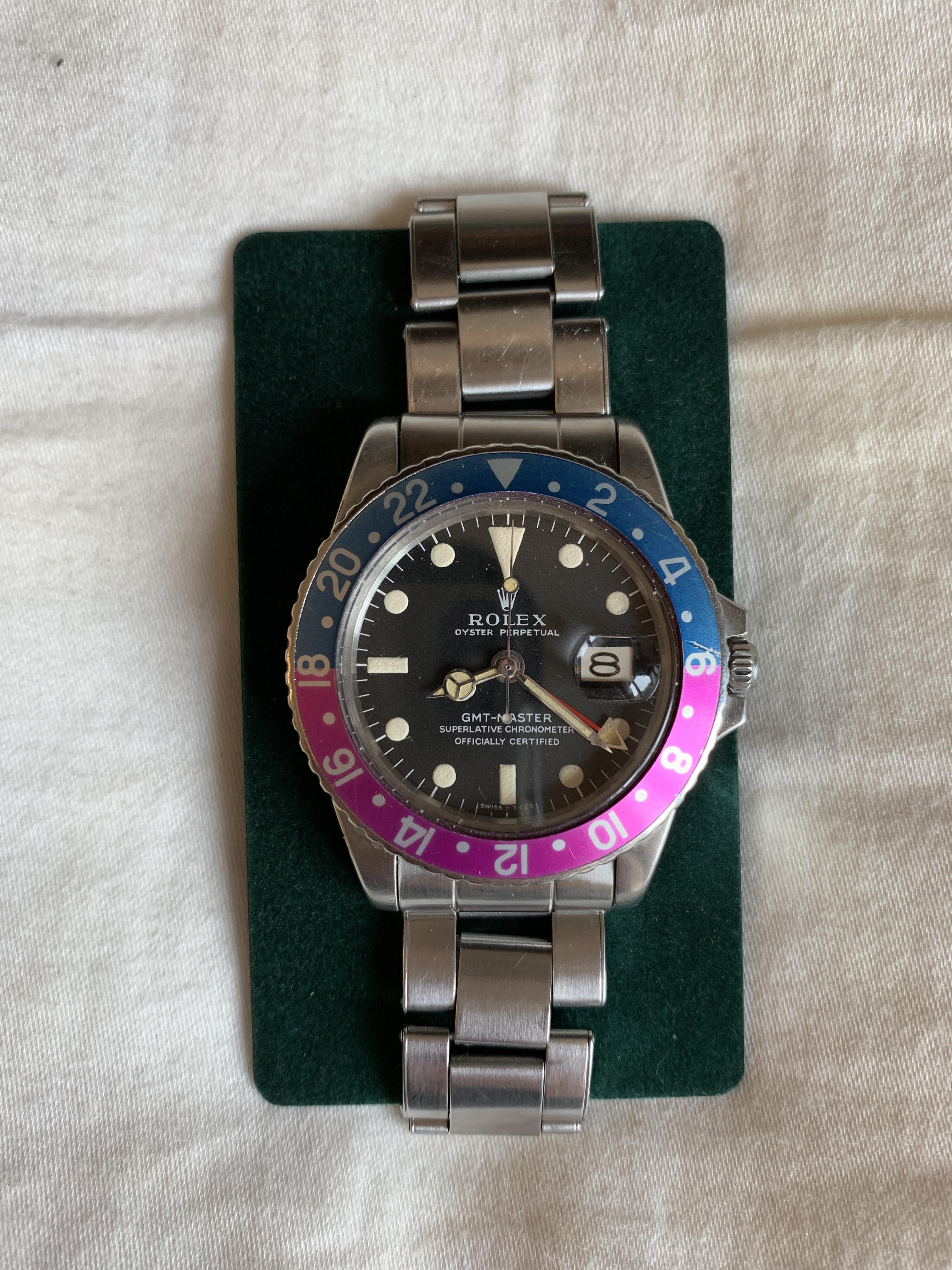 rolex gmt fuchsia bezel