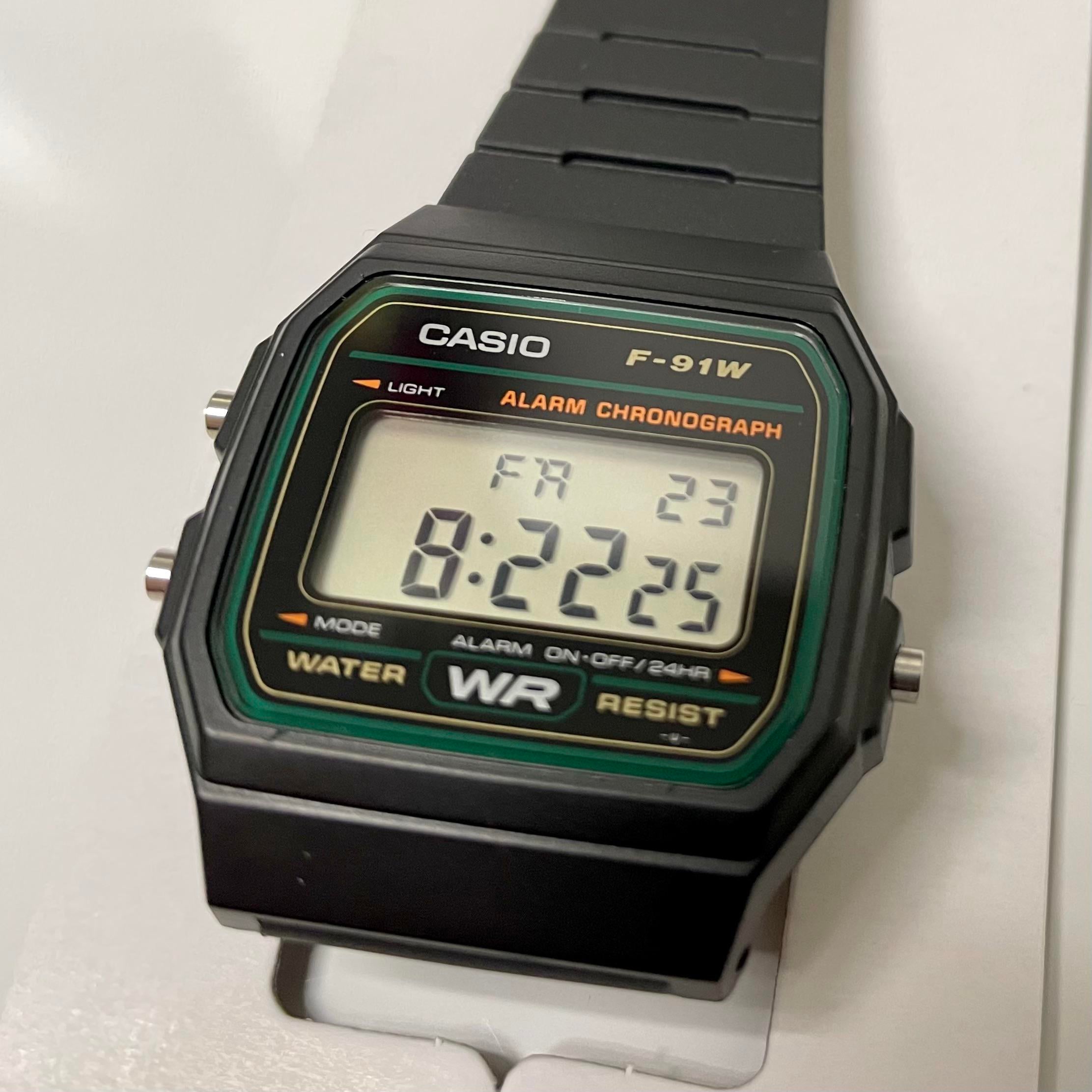 WTS Casio F 91W 3DG Green trim variant WatchCharts Marketplace