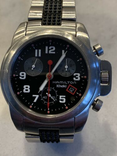 Hamilton 6313 Khaki Chrono. Great Condition. New Battery