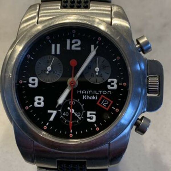 Hamilton カ−キ　クロノグラフ6313(6/30日まで出品) Hamilton カ−キ クロノグラフ6313(6/30日まで出品) - メルカリ