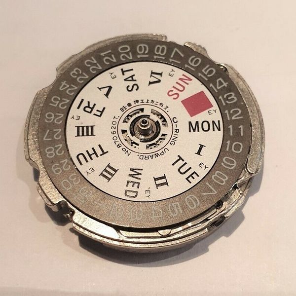 Seiko 6119 compete movement with day and date dials not working clean