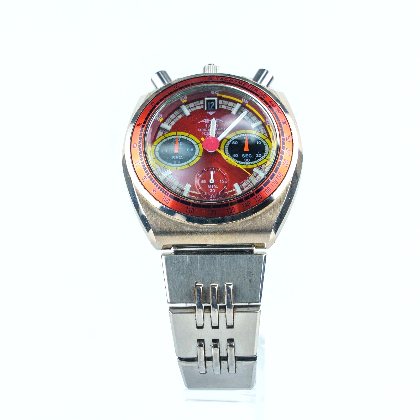 Seiko ALBA AKA BULLHEAD chronograph V657-6060 Red Dial