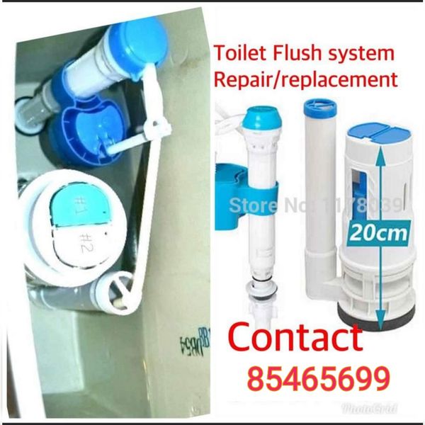 Toilet flush system,toilet flush cistern,repair,replace,installation