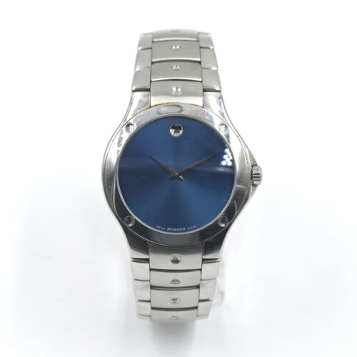 MOVADO SPORTS EDITION 84 G1 1882 WRISTWATCH BLUE MUSEUM DIAL STAINLESS STEEL WatchCharts Marketplace