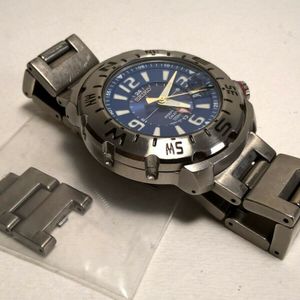 Rare Blue Seiko Prospex Landtrek SBCJ011 8F56-0070 Titanium GMT