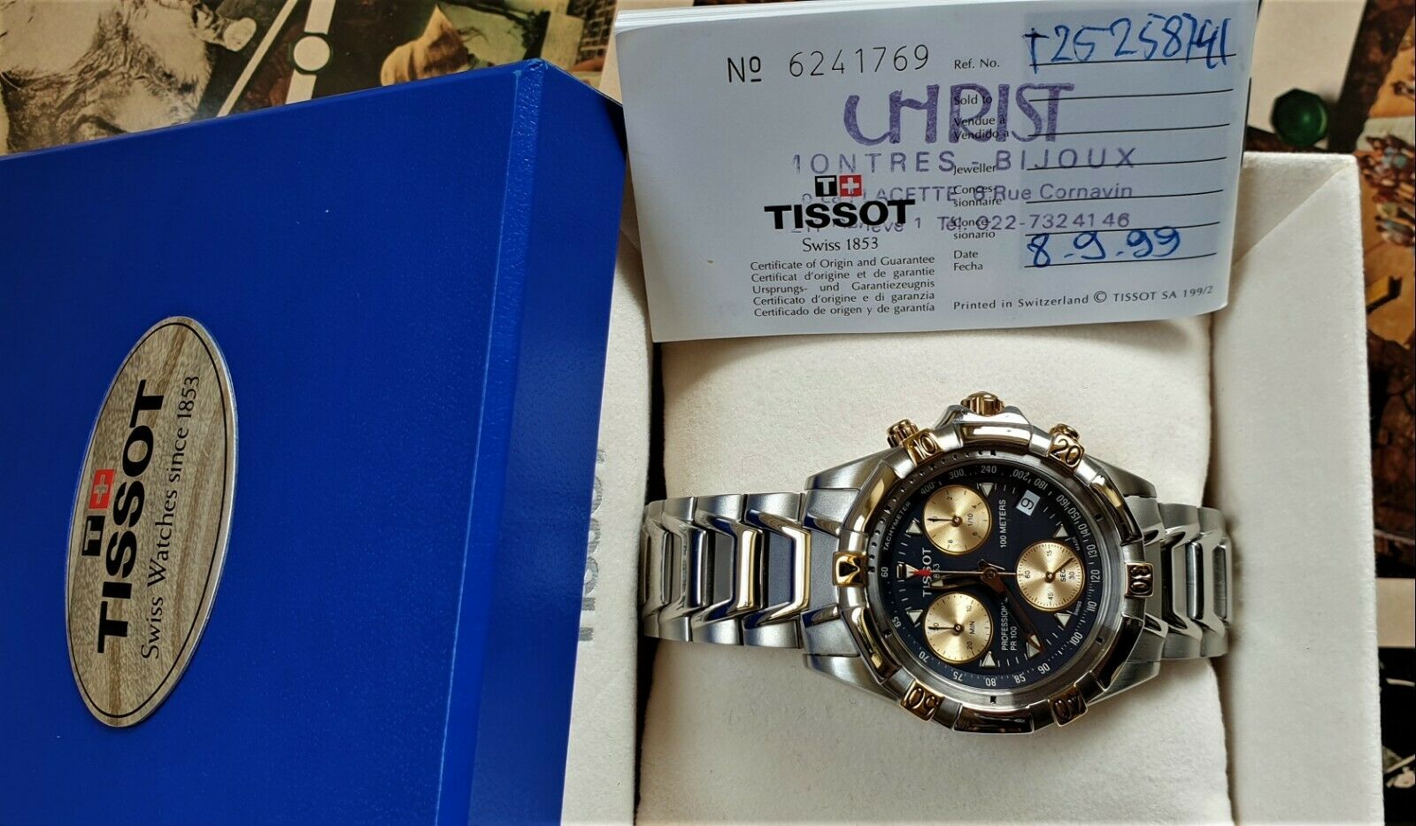 New TISSOT PR100 PROFESSIONAL chronograph Eta 251 272