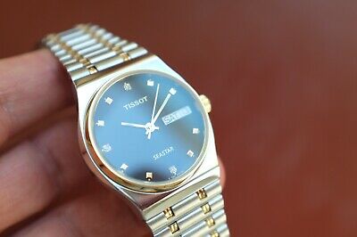 Vintage Tissot Seastar A550X Automatic Steel and Gold Gents Mid