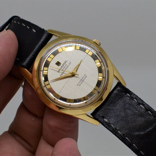 FS Universal Geneve Polerouter Jet 18k Yellow Gold RARE! WatchCharts