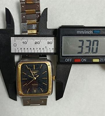Longines Ferrari Watch Rectangle Black Date Made Men's Vintage