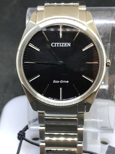 Citizen AR3070-55E Men's Stiletto Black Eco-Drive Watch #6