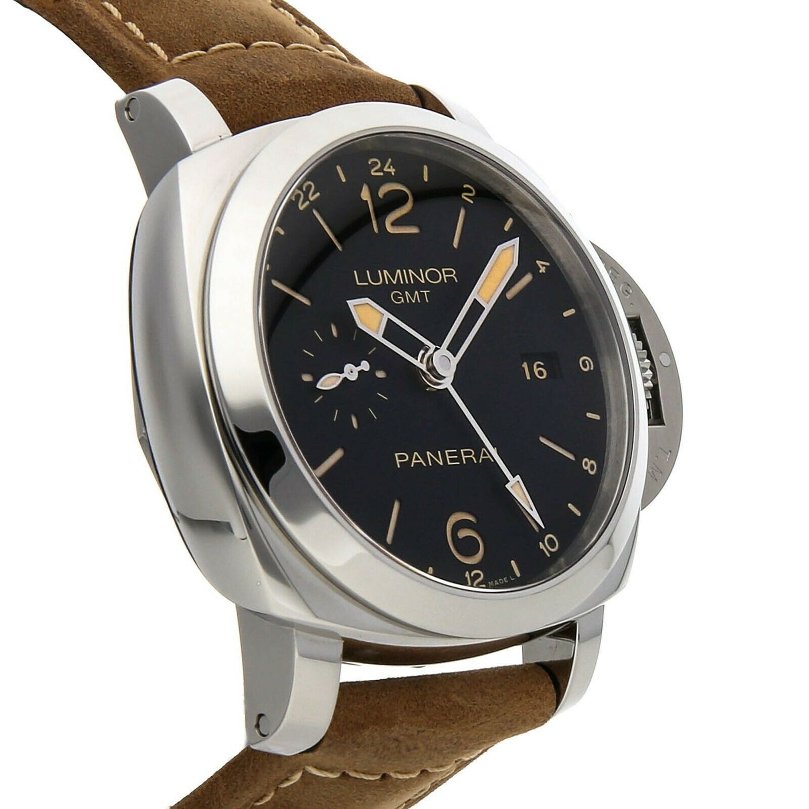 Panerai Luminor 1950 3 Days GMT Auto Steel Strap Watch PAM 531 NO