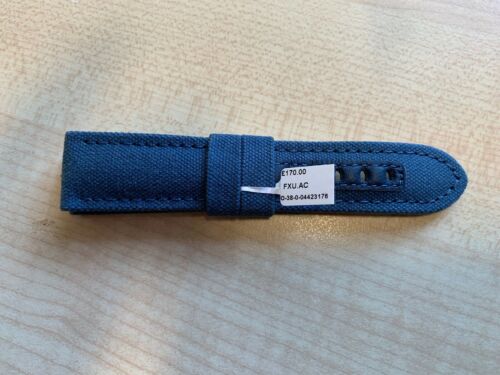 Panerai Blue Canvas Strap 24 22mm Brand New. WatchCharts