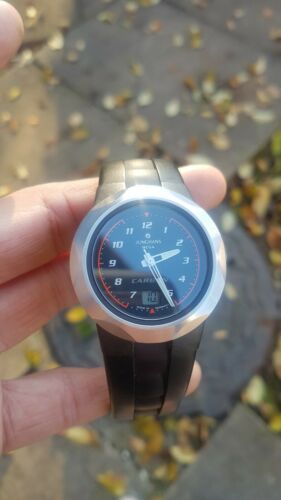 Junghans Mega Carbon radio controlled watch.Rare junghans mega