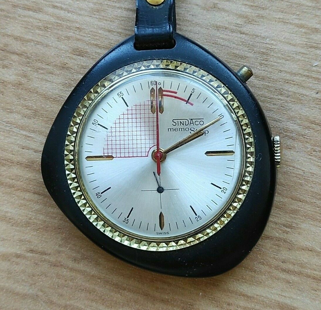 SINDACO Memo Stop chronograph Stopwatch swiss made 45mm