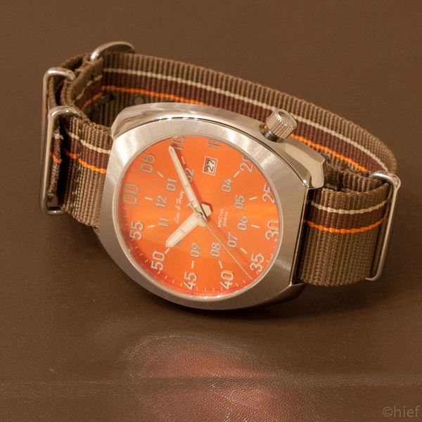 SOLD: Lew & Huey Spectre - Fireball Orange | WatchCharts Marketplace