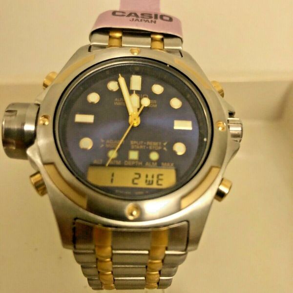 Casio Aw700 rare Vintage triple sensor New old stock watch japan made ...