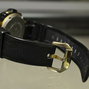 CASIO GS-100 G-SHOCK GIEZ BLACK/GOLD TITANIUM WATCH RARE VINTAGE