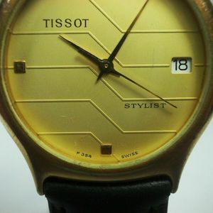 Tissot 'Stylist' - model no. F 354 A gold plated, guaranteed