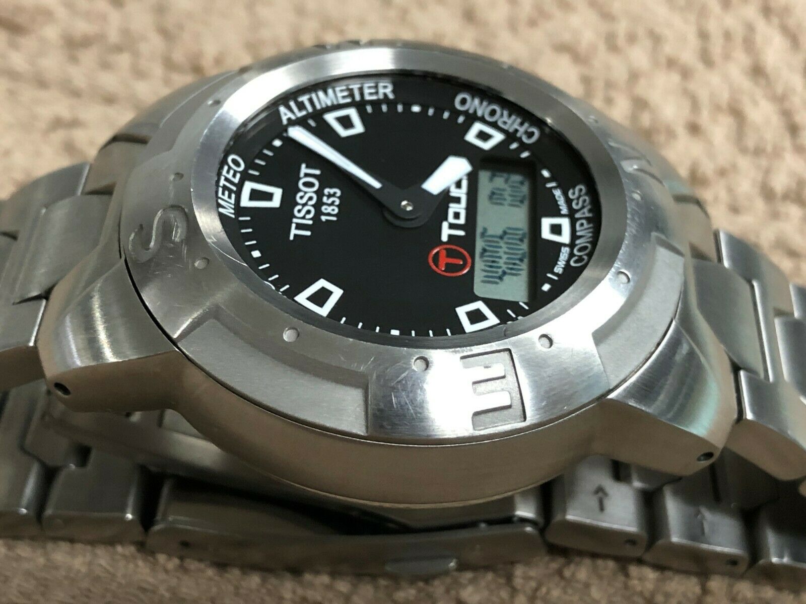Tissot 1853 Stainless Steel Smart Watch T-Touch Swiss Made Z 252
