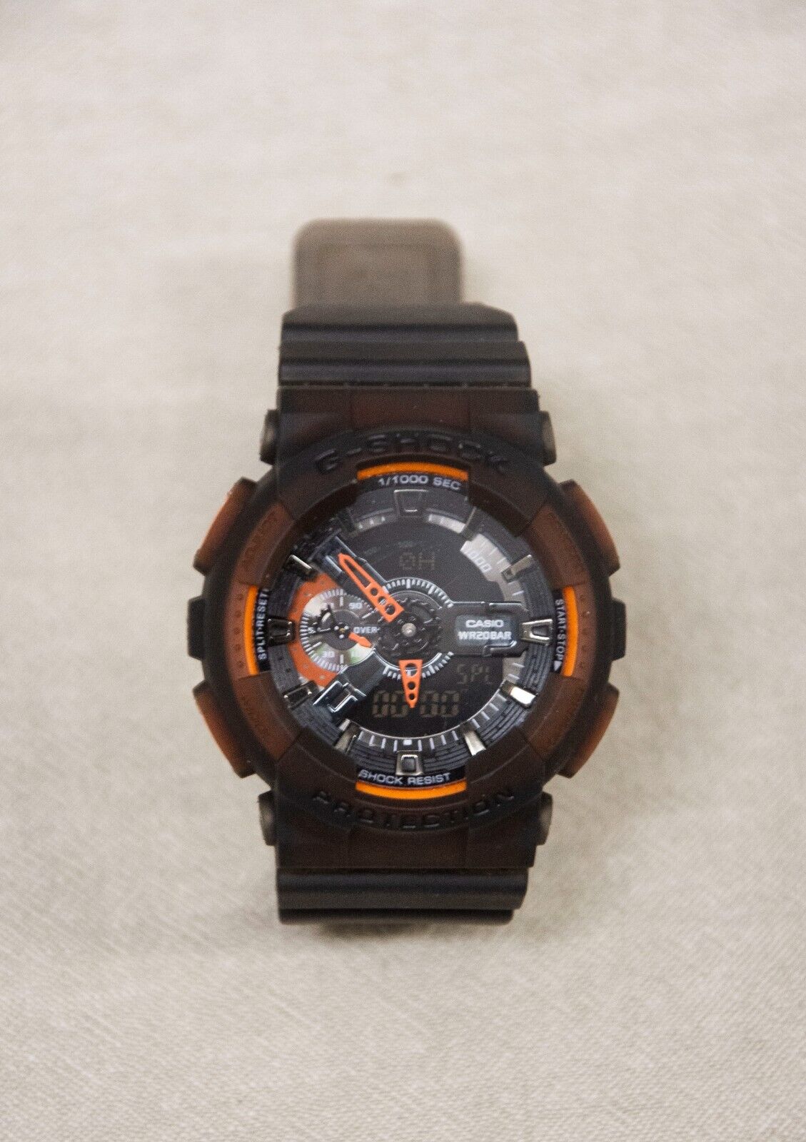 Casio Watch G-Shock GA-110GB Orange and Transparent Black 5146