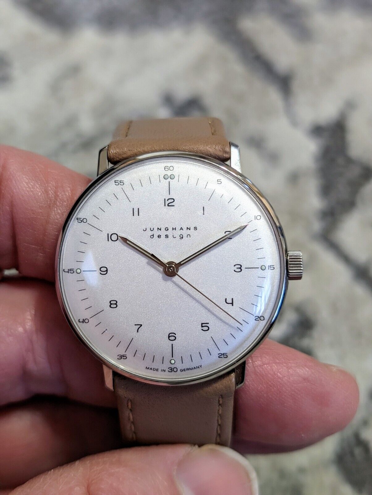 JUNGHANS Max Bill 027 3701.00 Silver Dial Hand Winding Watch