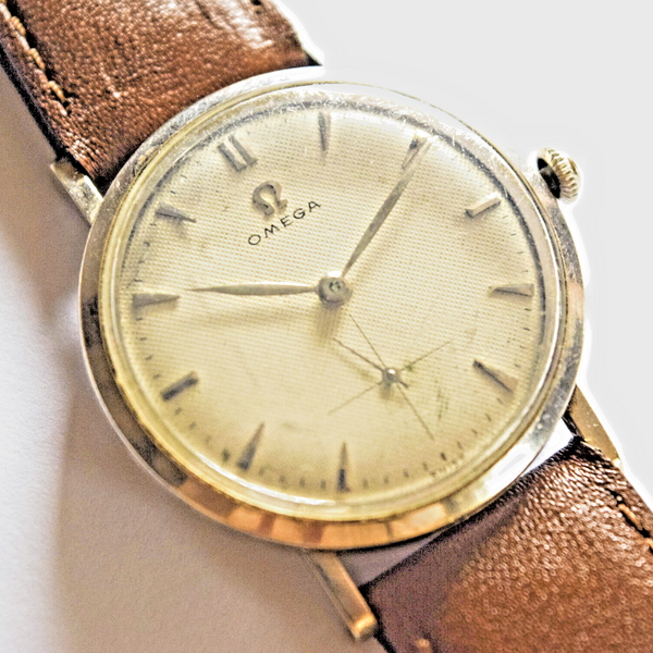 OMEGA TEXTURED ORIGINAL DIAL STEEL UNTOUCHED ORIGINAL CONDITION ...