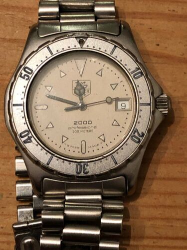 Tag Heuer 2000 Professional 972.013 Watch Men s Gray Silver