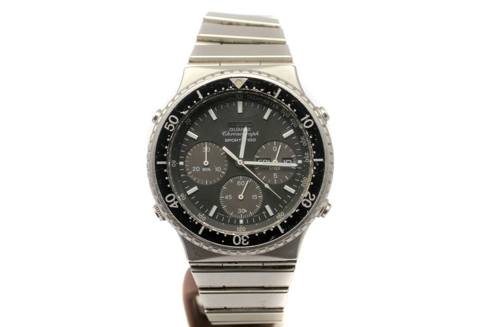 Vintage Seiko Sports 100 Chronograph 7A38-7070 Quartz watch | WatchCharts
