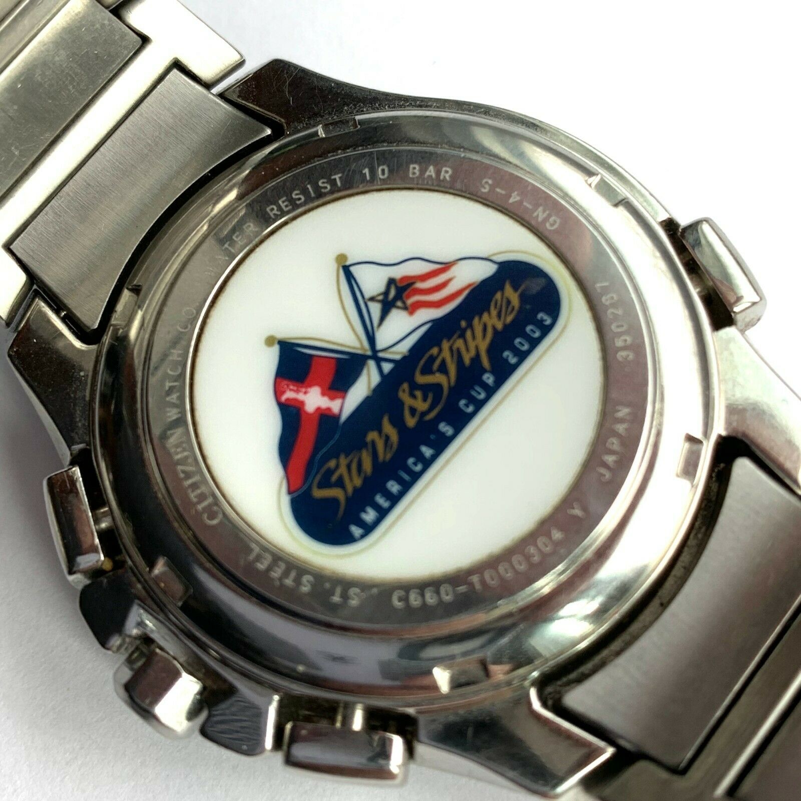 RARE CITIZEN STARS & STRIPES ECO-DRIVE AMERICA'S CUP 2003 JR4000