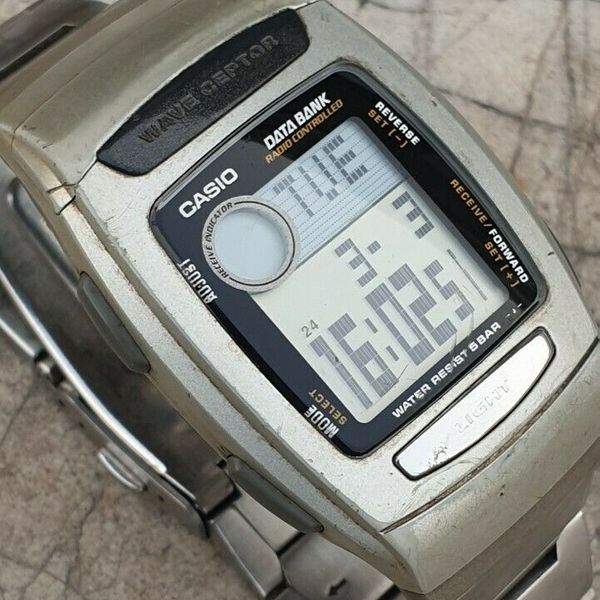 Casio Data Bank Radio Controlled Mod.2141 FKT-300 Vintage Japan Digital ...