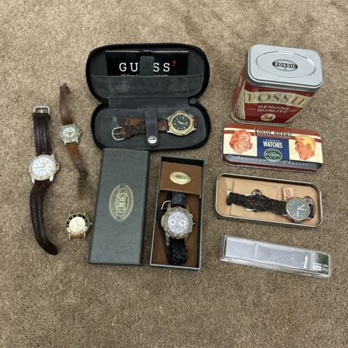 Lote de relojes Fossil and Guess vintage a os 90 WatchCharts