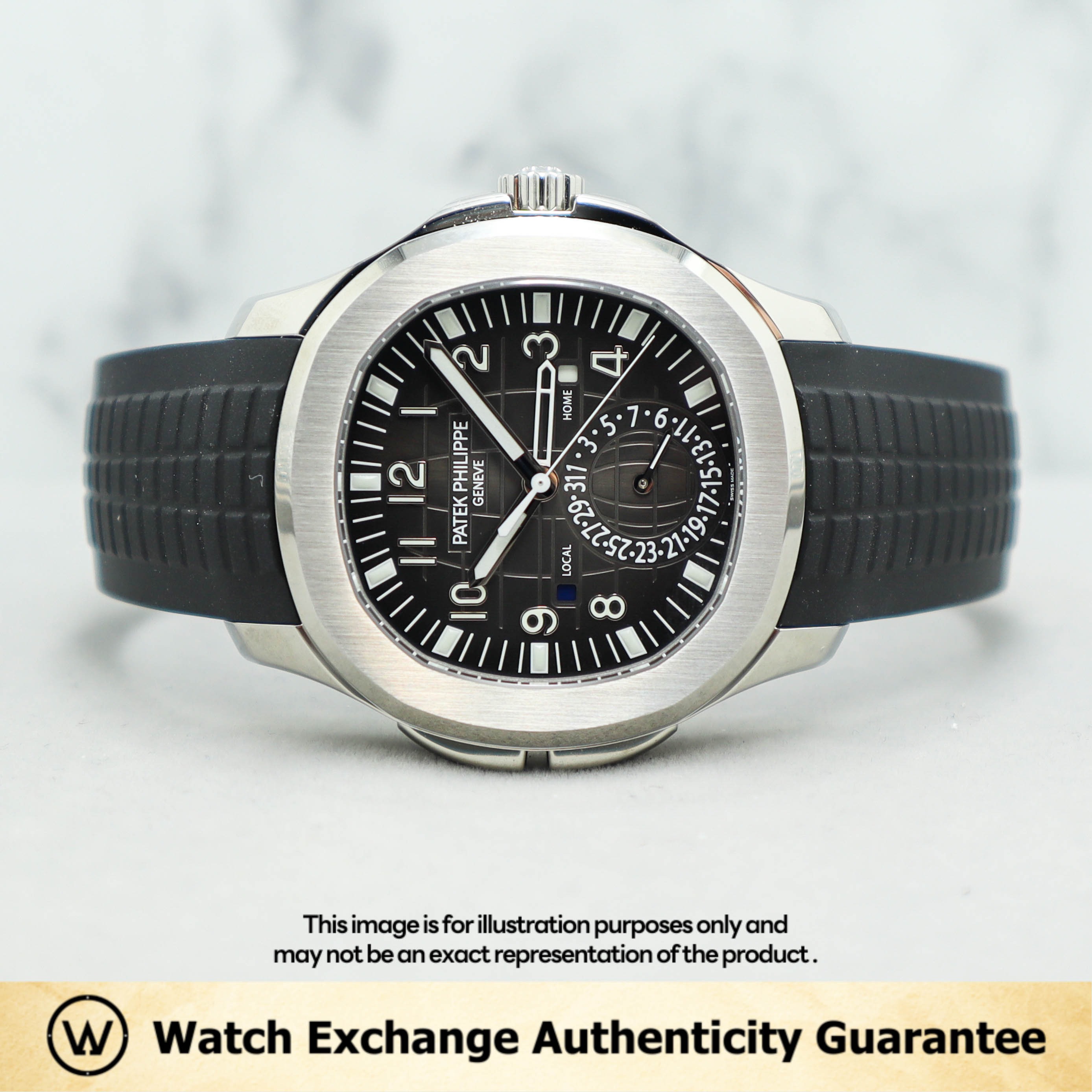 New Nov 2023 Patek Philippe PP Aquanaut Strap 5164A 001 Black Dial