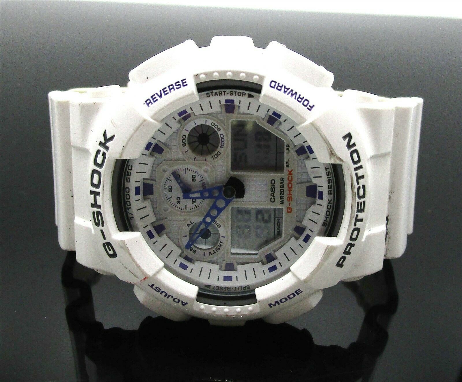 g shock wr20bar white