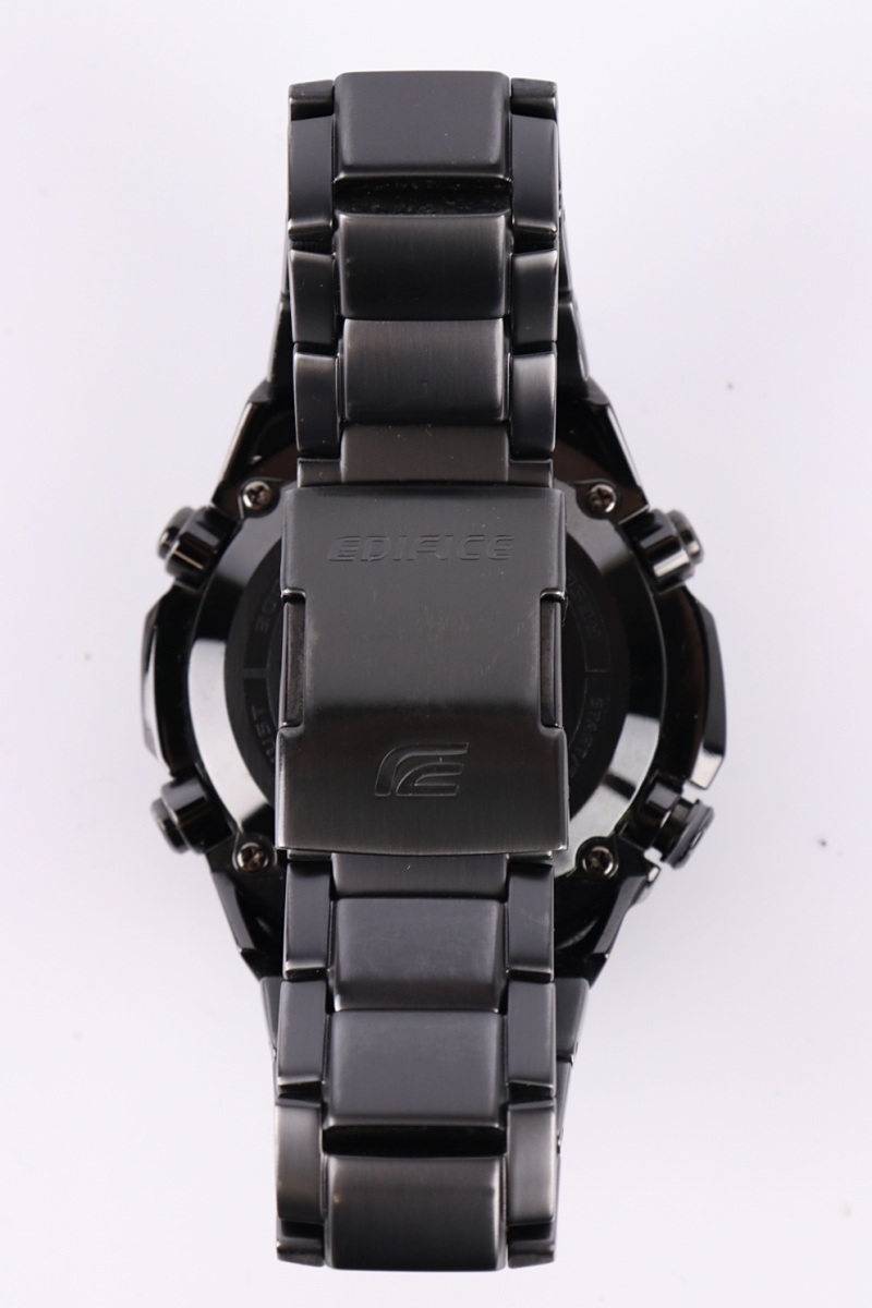 CASIO EDIFICE Edifice Solar Analog SS BLK EQW-M1100 5122 #C1510