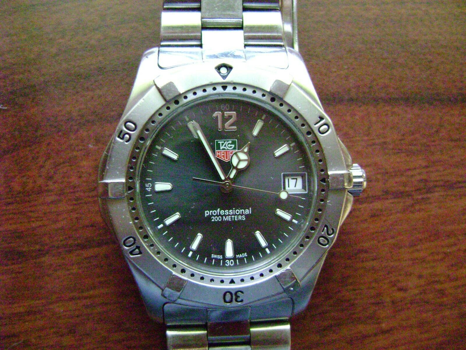 Tag Heuer 2000 Professional WK 1115 Watch RARE Gray WatchCharts