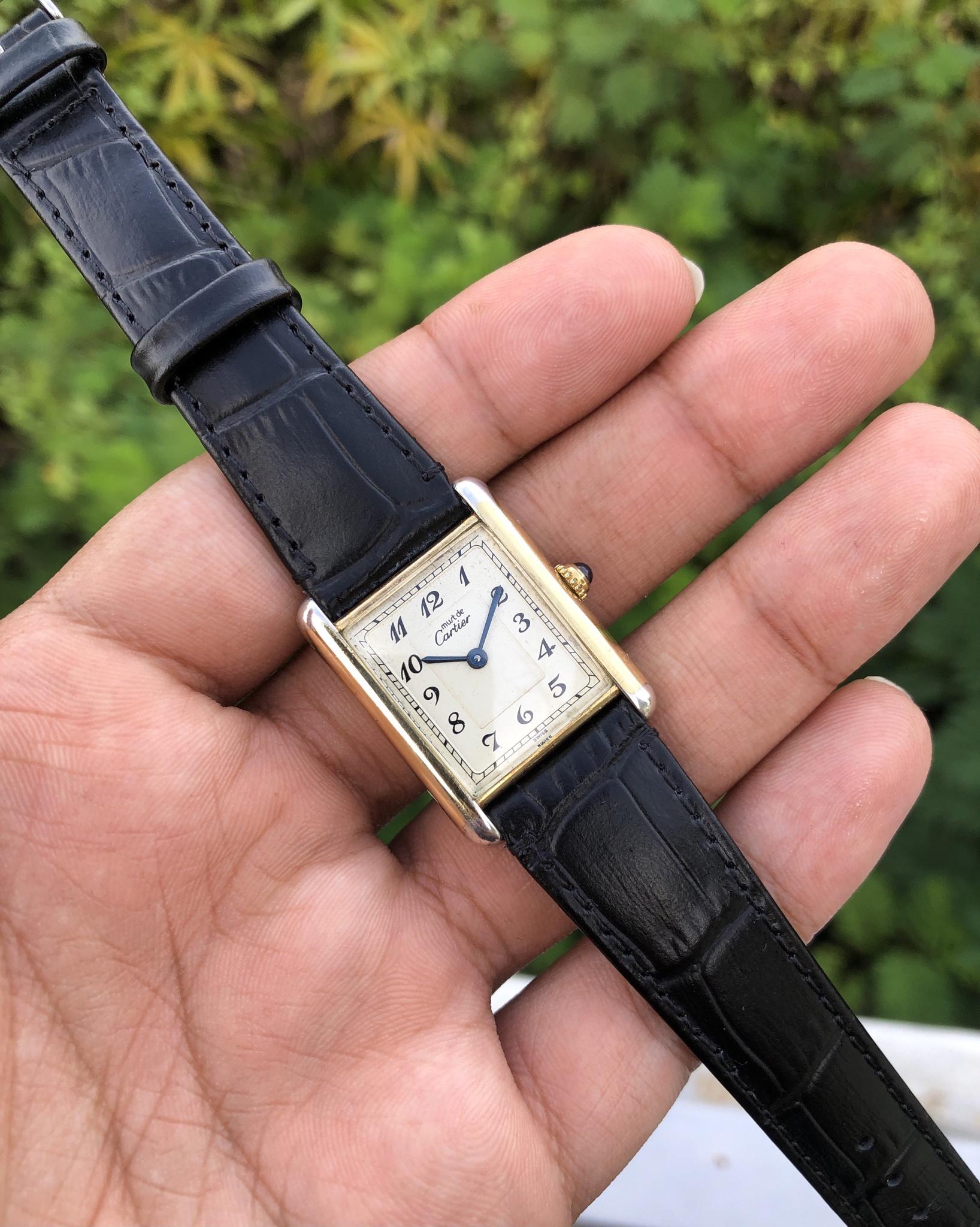 FS Cartier Tank 925 Breguet Numerals Rare Vintage watch