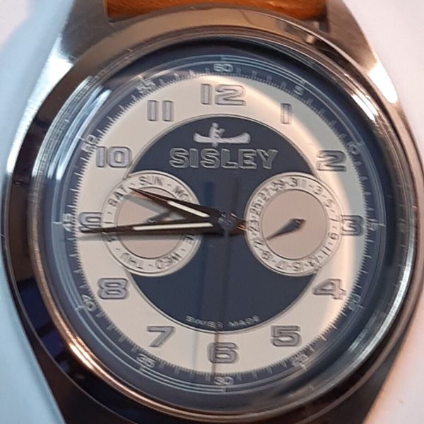 OROLOGIO VINTAGE NOS Swiss Arpeggio Calendar anni '60 EUR 110,00