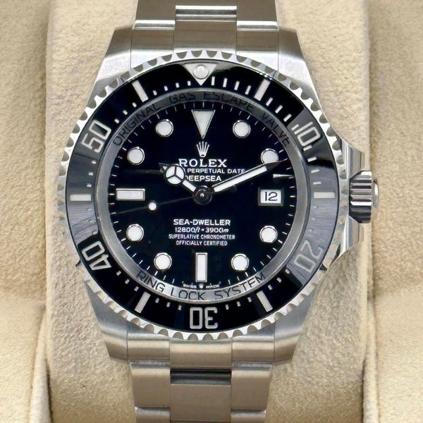 FSOT:2022 Rolex Sea-Dweller Deepsea 44mm 136600 Stainless Steel Black ...