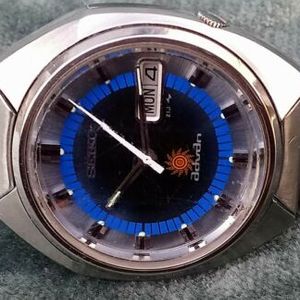RARE VINTAGE 1970s BLUE/SILVER SEIKO ADVAN 7019 - 7150 STEEL RARE VINTAGE 1970s BLUE/SILVER SEIKO ADVAN 7019 - 7150 STEEL
