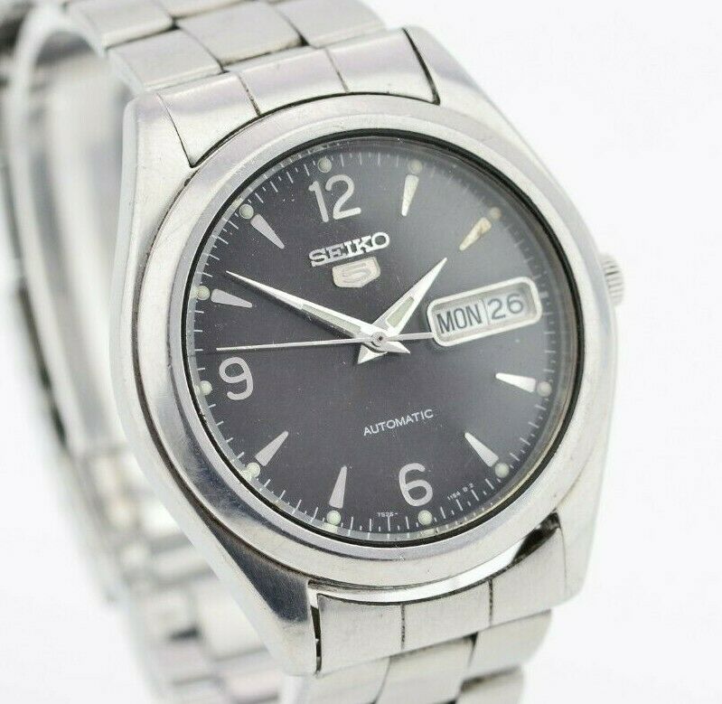 Vintage Seiko 5 Automatic Watch DayDate ENG-SPA 7S26-0060 JDM