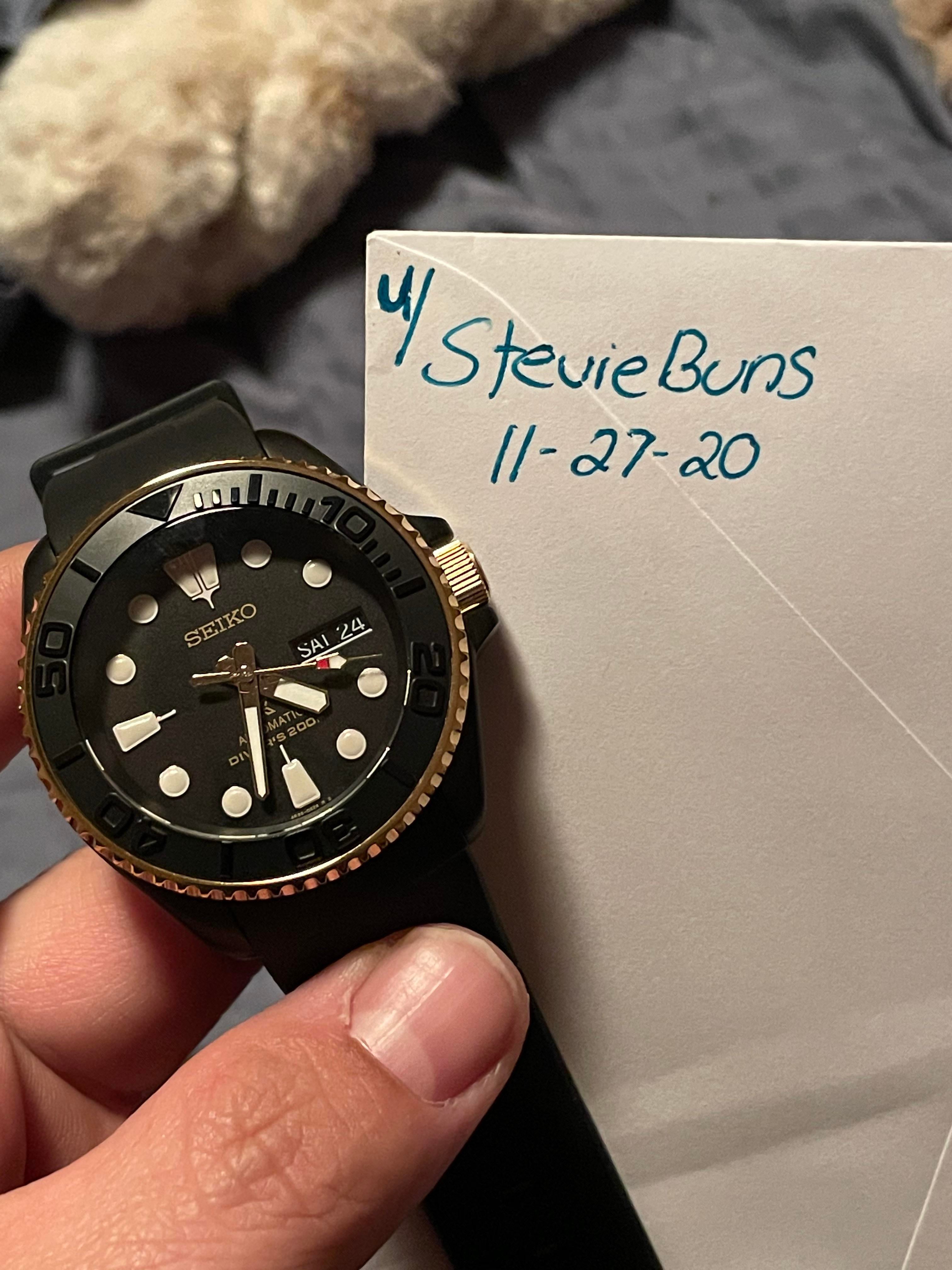 WTS Two Tone Stealth Seiko Mod by Lume Shot WatchCharts