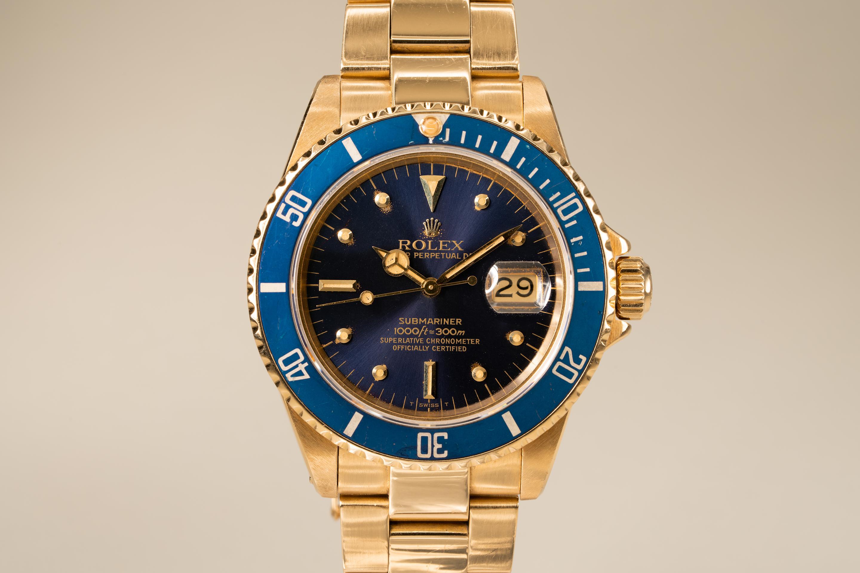 Rolex Submariner Yellow Gold 16808