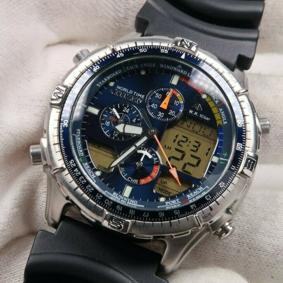 CITIZEN PROMASTER WORLD TIME C320-000532 TA NEW BATTERY
