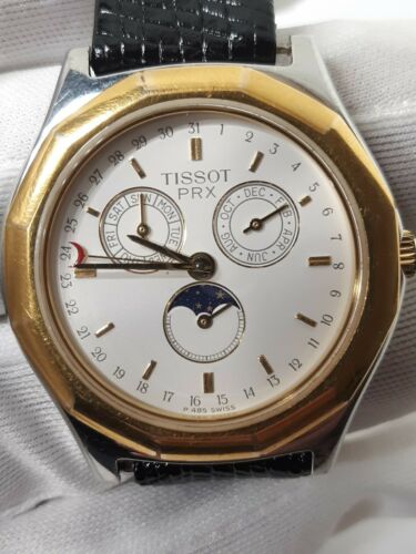 Vintage Tissot Nostalgiac PRX P385 485 SUN Moon Stars Elaborate