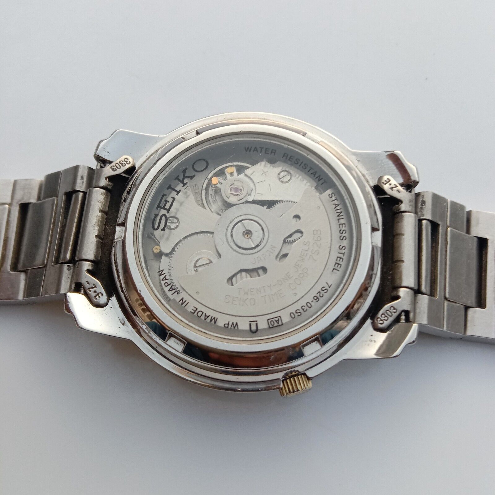 Seiko 5 Automatic 7S26-03S0 White Dial Day/Date 21 Jewels Men's
