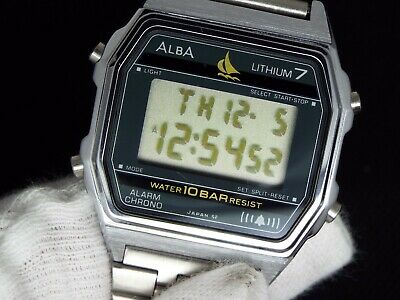 セイコー ALBA デジタル LITHIUM7 ヴィンテージ W309-4210 Seiko Alba Digital Lithium7 Vintage Watch W309-4210 Men Used