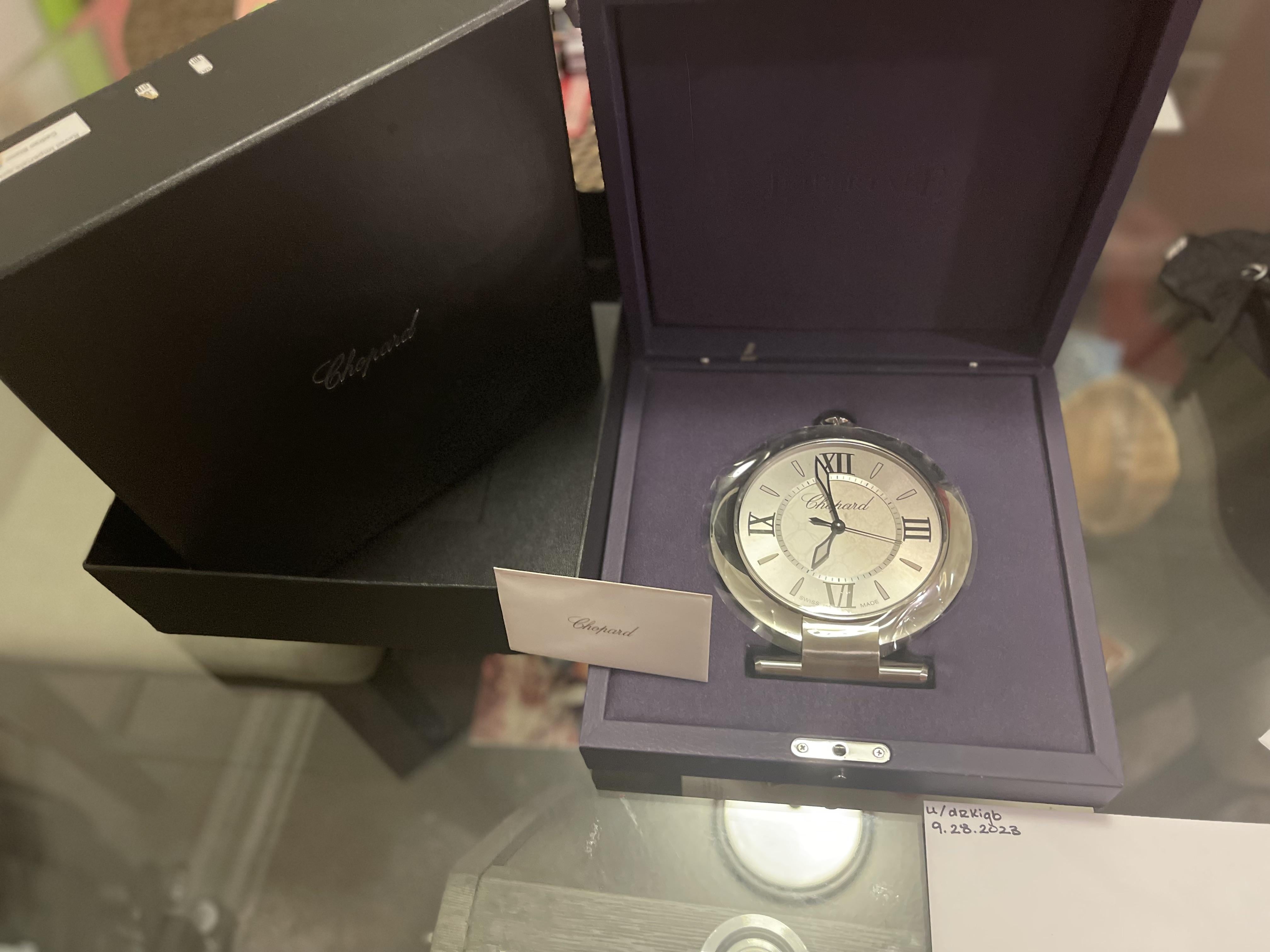 WTS CHOPARD IMPERIALE ALARM CLOCK REF. NUMBER 95020 00 WatchCharts