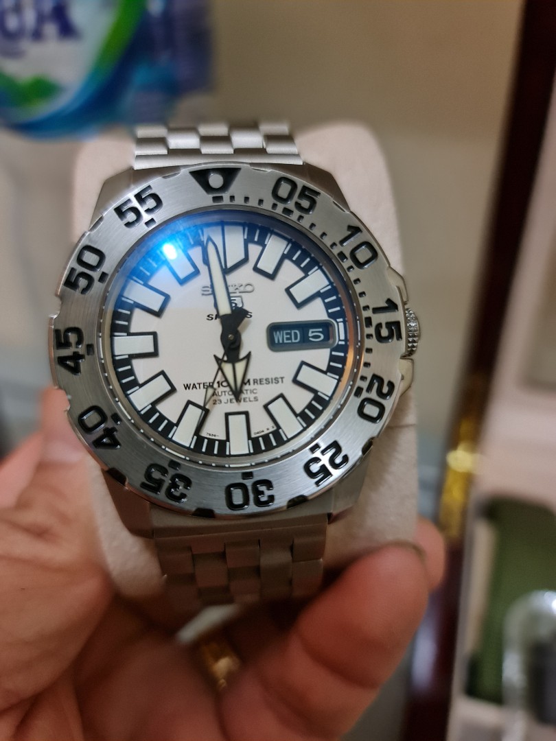 seiko baby white monster WatchCharts Marketplace