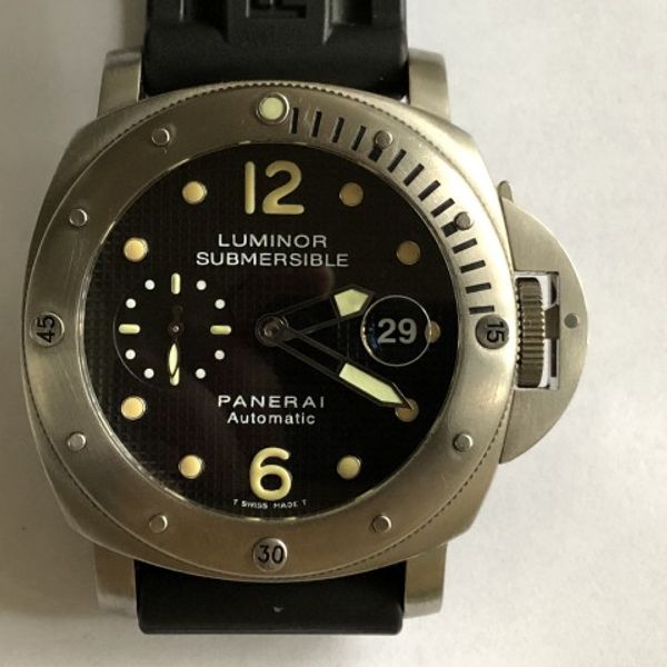 FS: Panerai Submersible Titanium, PAM25 F Series, Hobnail Waffle Dial ...